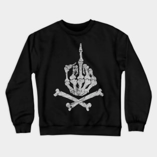 Punk Rock Bone Finger Crewneck Sweatshirt